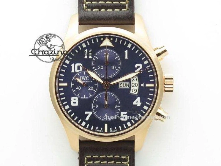 MIROTIME 0409 Mark XVIII Le Petit Prince IW327004 SS Mk Maker Best Edition Blue Dial On Brown Leather Strap A TimelessDesign 7296